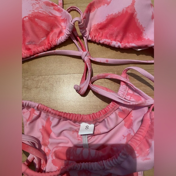 Pink Tie-dye Bathing Suit - Picture 3 of 3